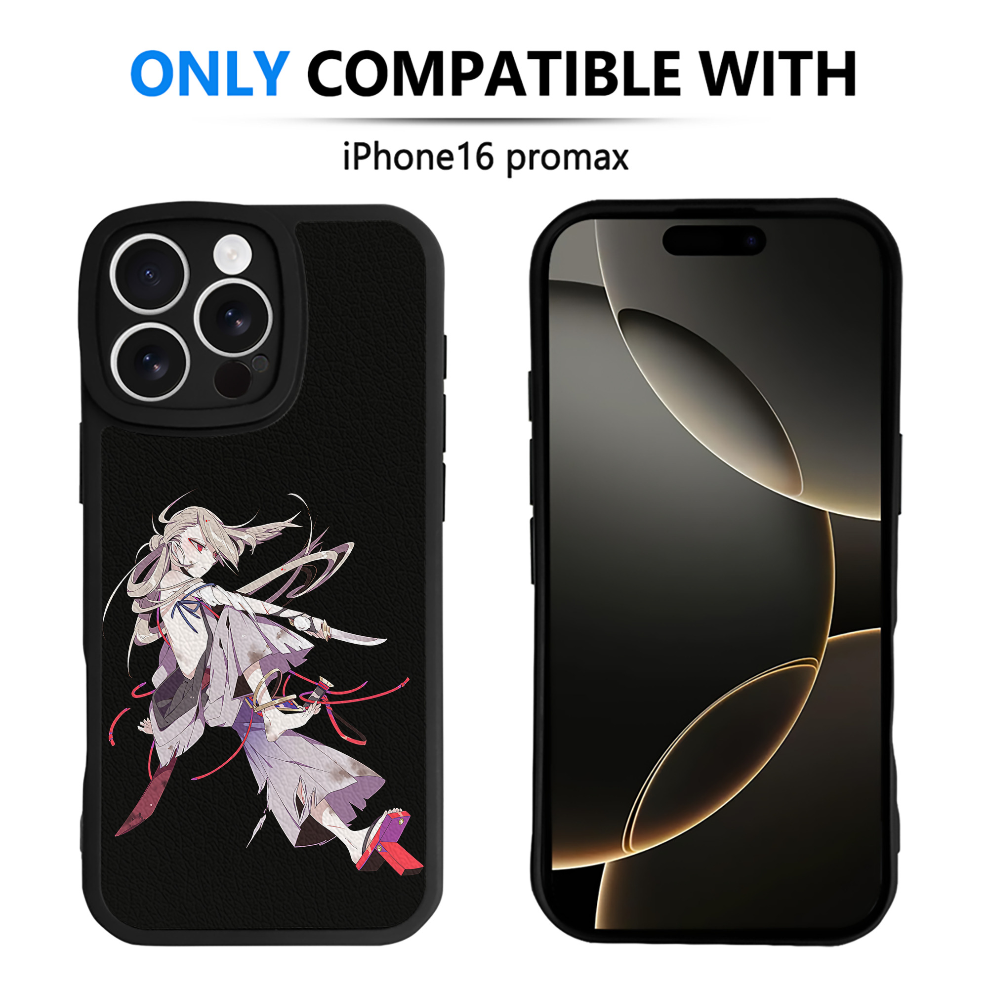 （画像用） 刀剣乱舞 Touken Ranbu 【iPhone 16シリーズ対応】シリコンスマホケース（レザー調） 材質：シリコン